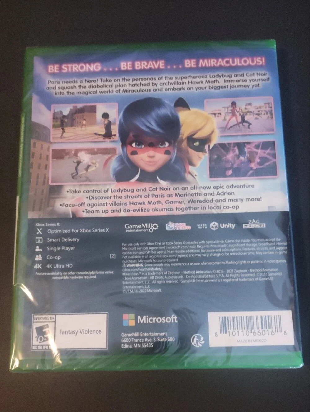 Microsoft Xbox Miraculous: Rise of the Sphinx - Blue & Green Cover
